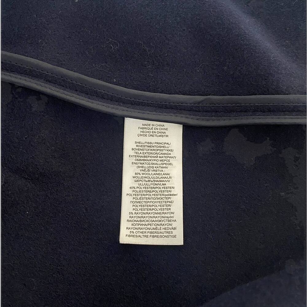 Lauren Ralph Lauren Womens Wool Blend Reefer Coat Blue M Medium - Picture 8 of 10